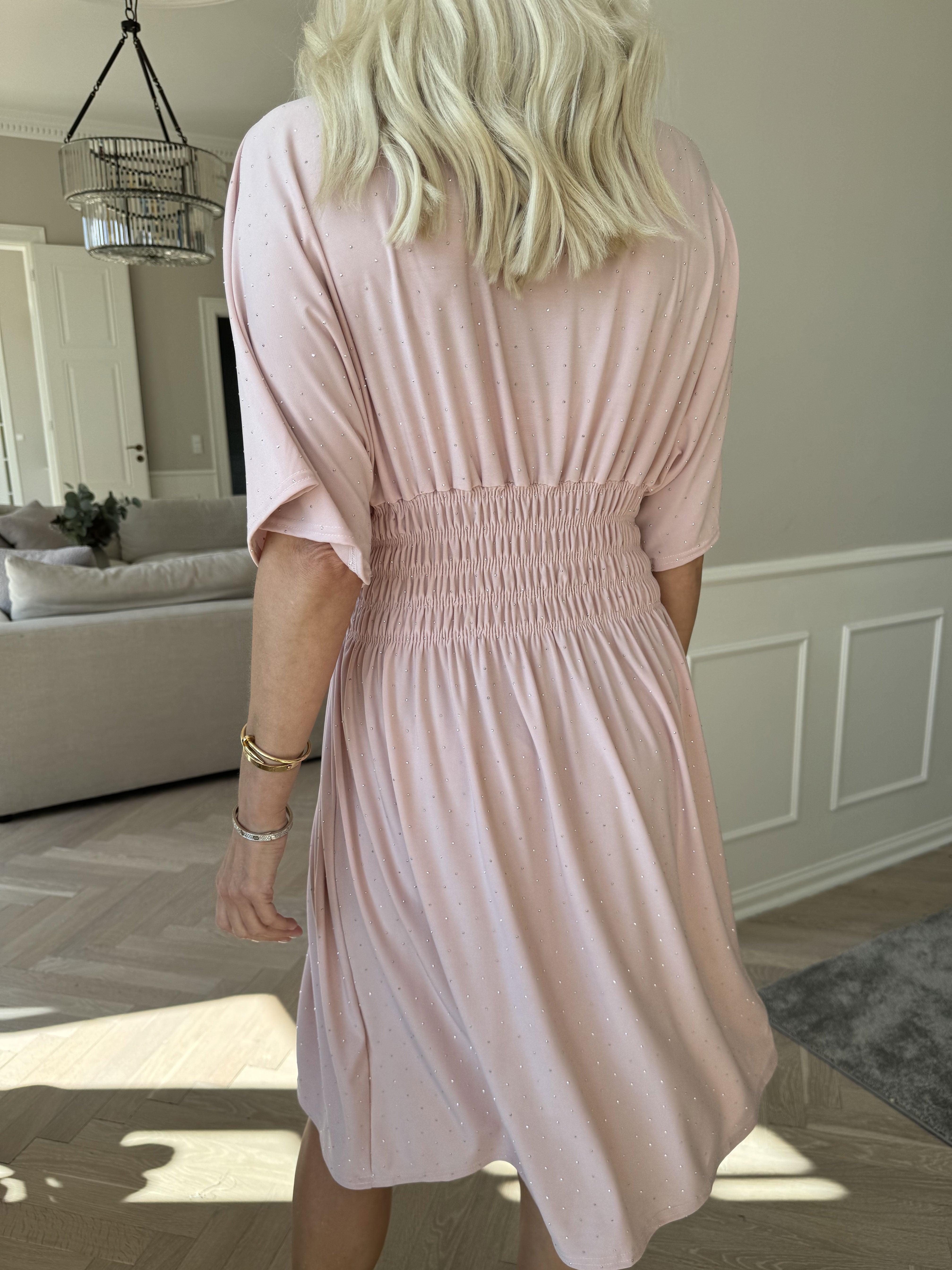 Pams Crystal Short - Kort elastisk klänning med strass